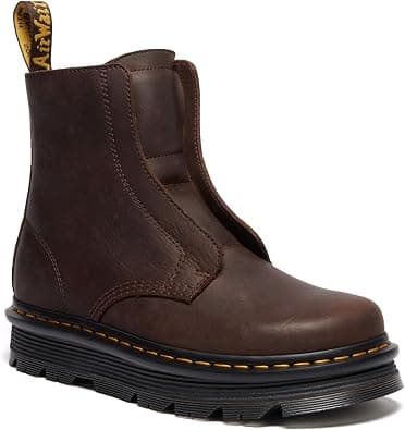 Dr. Martens unisex-adult Zebzag Laceless Boot, Dark Brown Wyoming, 10 Women/9 Men on Amazon - Best Deal Finder