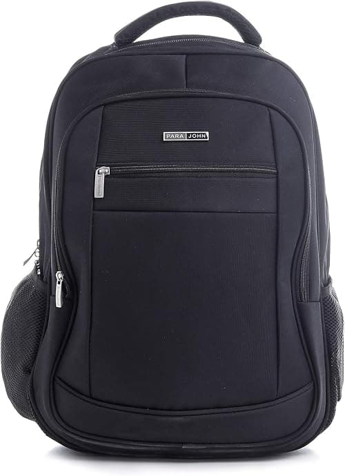 Para John Backpack, 19'' Travel Laptop Rucksack - Hiking Travel Camping & Business Travel Laptop Backpack - College School Computer Bag for Men/Women Black on Amazon.ae - Price Tracker