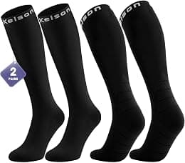 (2 Pairs) Compression Socks/Stockings for Men & Women,Speed Up Recovery Best Graduated Athletic Fit for Travel, Running, Nurses,Shin Splints, Flight & Maternity Pregnancy. Boost Stamina, Circulation - متتبع أسعار Amazon.sa