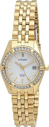 CITIZEN Womens Quartz Watch, Analog Display and Stainless Steel Strap - EU6062-50D on Amazon.ae - Price Tracker