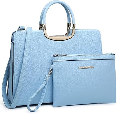 Womens Handbag Top Handle Shoulder Bag Tote Satchel Purse Work Bag with Matching Wallet on Amazon.ae - Price Tracker