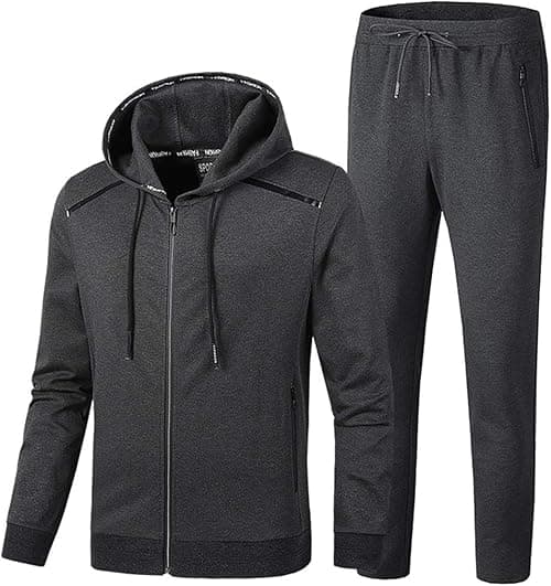PRIJOUHE Men's Tracksuit Hooded Fitness Sport Suits Gym Hoodie 2 Piece Hoodies Joggers Sweatpants Sets Gym Jogging Tracksuits on Amazon.ae - Price Tracker