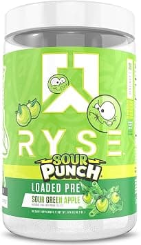RYSE Up Supplements Loaded Preworkout Powder 474 g, Sour Punch Green Apple, 30 Servings on Amazon.ae - Price Tracker