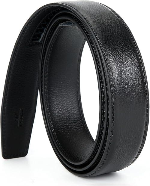 Men's Leather Ratchet Belt Strap Only 35mm 1 3/8,Leather Belt without Buckle… on Amazon.ae - Price Tracker