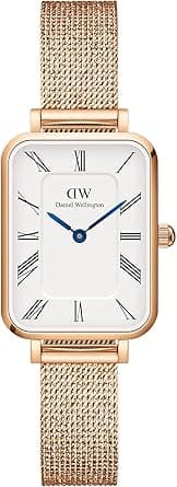 Daniel Wellington DW00100687 Quadro Roman Watch for Women, 26 mm Size, White/Rose Gold on Amazon.ae - Price Tracker