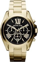 Michael Kors Bradshaw Watch for Women, Chronograph movement with Stainless steel or Leather strap - متتبع أسعار Amazon.sa