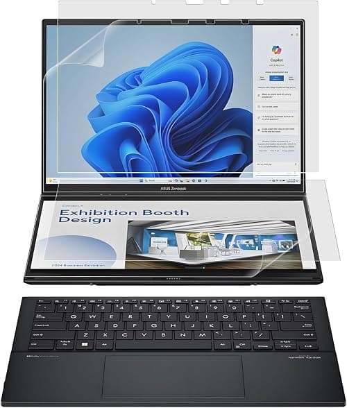 KEANBOLL 4 Pack Matte-Anti Glare Screen Protector for New 2025-2024 ASUS Zenbook Duo Dual 14" 2-in-1 (UX8406) Laptops - (2 Sets - Primary and Secondary Screens) on Amazon.ae - Price Tracker