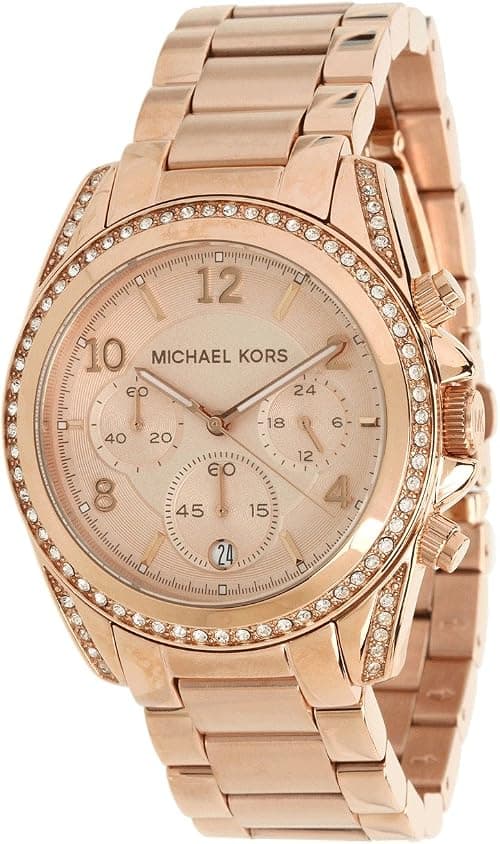 Michael Kors Women's Watch BLAIR, 39mm Case Size, Quartz Chronograph Movement, Stainless Steel Strap on Amazon - Best Deal Finder