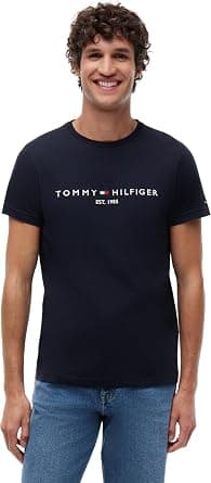 Tommy Hilfiger Mens Core Tommy Flag Logo Tee T-Shirt on Amazon - Best Deal Finder