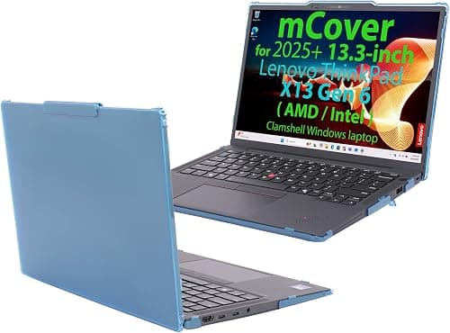 mCover case ONLY Compatible for 2025+ 13.3" Lenovo ThinkPad X13 Gen 6 Series Clamshell (with 180° Hinge) Windows Notebook PC(NOT Fitting Any Other Models)- Aqua on Amazon.ae - Price Tracker