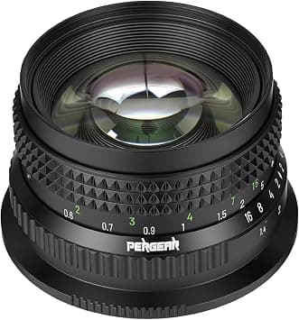 PERGEAR 50 mm F1.4 Full Frame Lens with Manual Focus for Sony E-Mount Cameras, Bright Portrait Lens for Film-like Shooting, 46° Viewing Angle, Compact and Lightweight, Smooth Bokeh على Amazon.ae - متتبع الأسعار