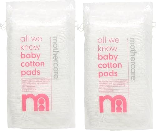 Mothercare All We Know Baby Cotton Pads, 60 Pack (2pcs) على Amazon.ae - متتبع الأسعار
