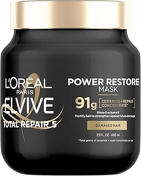 L’Oréal Paris L'Oreal Elvive Total Repair 5 Power Restore Multi Use Treatment with 91g of Repair Concentrate with Protein per Jar, 680ml on Amazon.ae - Price Tracker