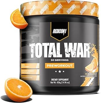 Redcon1 Total War - Pre Workout, 30 Servings(Orange Crush) on Amazon.ae - Price Tracker