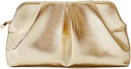 Women Clutch Bag Dressy Formal Handbag Pleated PU Clutch Purse Detachable Chain Crossbody Bag على Amazon.ae - متتبع الأسعار