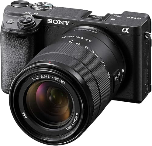 Sony Alpha A6400 Mirrorless Camera With 18-135Mm Lens Kit, 24.2 Mega Pixel Compact Aps-C Interchangeable Lens Digital Camera With Real-Time Eye Auto FocUS, 4K Video & Flip Up Touchscreen, Ilce-6400M on Amazon.ae - Price Tracker