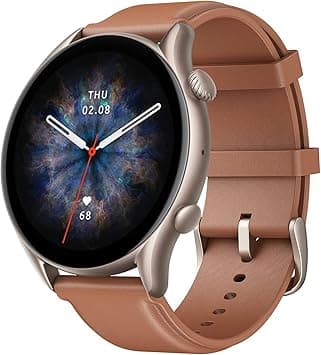 Amazfit GTR 3 Pro 46mm Smart Watch with AMOLED Display, Sports Watch with 150+ Sports Modes, GPS, Heart Rate, Sleep, Stress, SpO2 Monitoring, Bluetooth Calls, Music Control, Alexa Built-in, Brown on Amazon.sa - Price Tracker