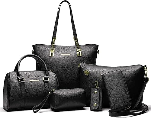 2E-youth womens Purses and Handbags Set tote handbag satchel shoulder bag purse on Amazon.ae - Price Tracker