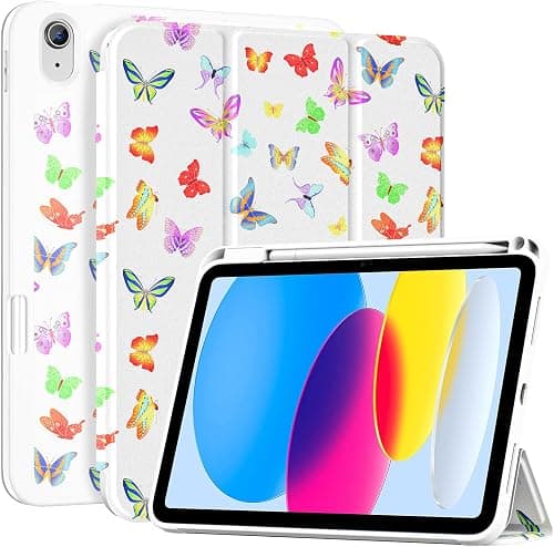 ProCase for iPad A16 11th/10th Generation Case with Pencil Holder -Butterfly على Amazon.ae - متتبع الأسعار