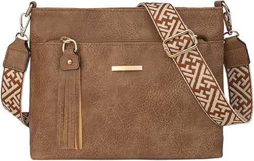 Gladdon Tassels Crossbody Bags for Women Medium Size Leather Shoulder Purse Trendy Soft Travel Shoulder Handbags on Amazon.ae - Price Tracker
