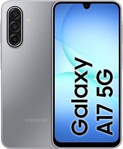Samsung Galaxy A17 5G, Android Smartphone, 256GB Storage, 8GB RAM, Gray, 6x OS Upgrades, Large Display, 50MP OIS Camera (KSA Version) - متتبع أسعار Amazon.sa