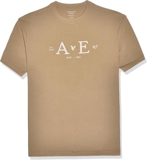 American Eagle Mens AE Short-Sleeve Dip-Dye Graphic T-Shirt Modern on Amazon - Best Deal Finder