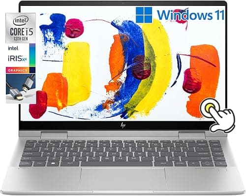 HP Envy x360 2-in-1 14" FHD IPS Touchscreen Laptop Intel Core i5-1335U(Beats i7-1260U) Backlit KB Fingerprint Reader, Windows 11 | Natural Silver (8GB RAM | 512GB SSD) (14 inch) على Amazon.ae - متتبع الأسعار