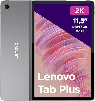 Lenovo Tab Plus, 2K Display 11.5 Inch (MediaTek Helio G99 Processor, 8 GB RAM, 128 GB Memory, WiFi, Tablet Android 13) - Luna Grey, Pen Included, Amazon Exclusive على Amazon.ae - متتبع الأسعار