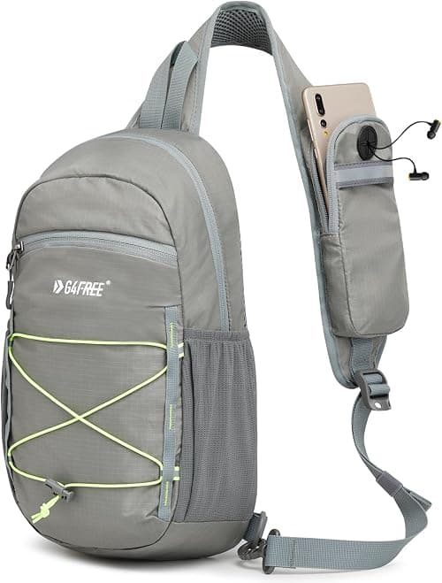 G4Free RFID Blocking Crossbody Sling Chest Bag Hiking Daypack Backpack Water Resistance Nylon with Front Phone Pocket for Women Men on Amazon.ae - Price Tracker