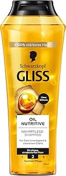 Gliss Kur Oil Nutritive Shampoo (250 ml), Hair Shampoo Provides Intensive Nourishing Care for Straw, Damaged Hair, Care Shampoo Gives Healthy Shine on Amazon.ae - Price Tracker