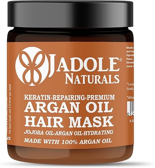 Jadole Naturals Hydrating Argan Oil Hair Mask 8.8OZ/250ml | Deep Conditioning for Smoothing, Repairing Dry & Damaged Hair, and Controlling Hair Fall | Intense Moisture and Nourishment Treatment on Amazon.ae - Price Tracker