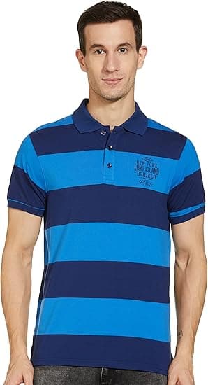 Deniklo Men's Striped Regular fit Polo Shirt on Amazon.ae - Price Tracker