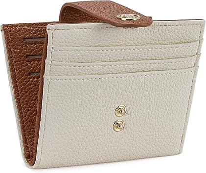 BOSTANTEN Slim Wallet for Women Small RFID Blocking Credit Card Holder Leather Bifold Wallets with Zipper Coin Pocket Beige&Brown on Amazon.ae - Price Tracker