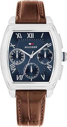 Tommy Hilfiger Men’s Multifunction Quartz Watch - Inspired by Oxford Shirt - Water Resistant up to 30m - Sophisticated Timepiece - Gift for Him 36mm on Amazon - Best Deal Finder