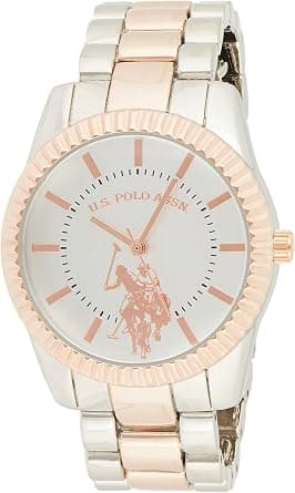 U.S. Polo Assn. Women's Quartz Watch, Analog Display and Gold Plated Strap USC40263 - Amazon.sa Price Tracker