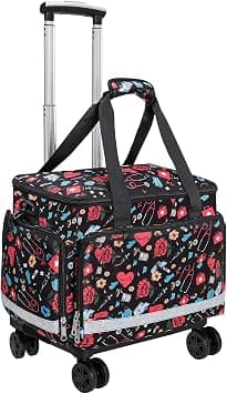 Medical Bag Rolling Roller Bag Trolley Duffel Nurses EMT CNA RN Empty for First Aid Responder Home Health Care Nursing Student Roll Duffle Bag Carry on Wheels Wheeled Work Physicians Doctor على Amazon.ae - متتبع الأسعار