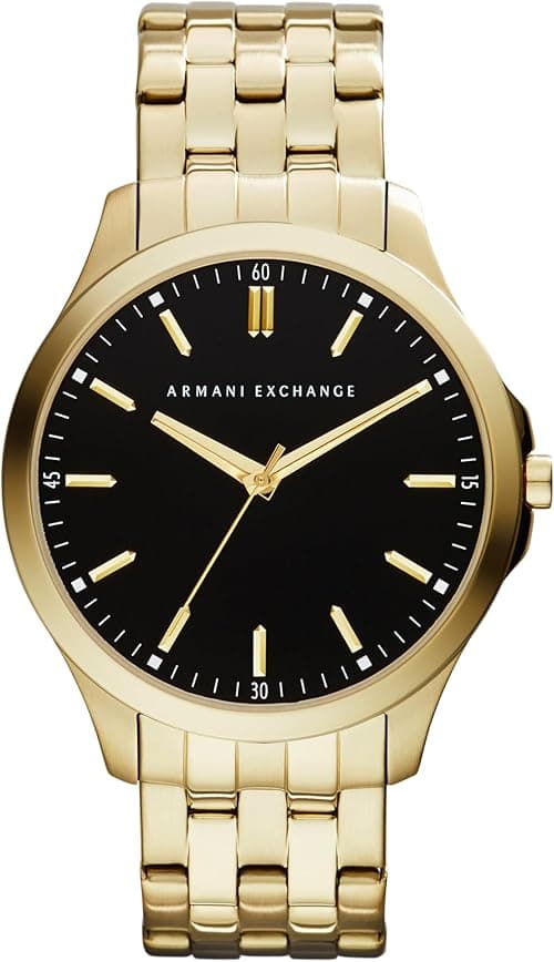 Armani Exchange Men's Stainless Steel Three Hand Dress Watch on Amazon.ae - Price Tracker