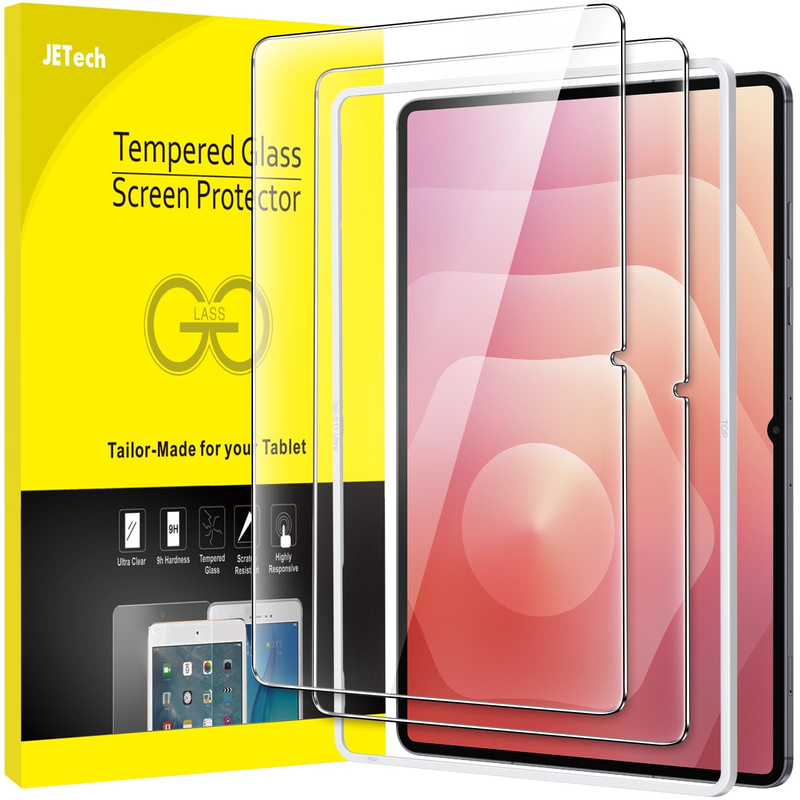 JETech Screen Protector for Samsung Galaxy Tab S11 Ultra, with Easy Installation Frame, Tempered Glass Film, HD Clear, 14.6-Inch Display, 2-Pack on Amazon.ae - Price Tracker