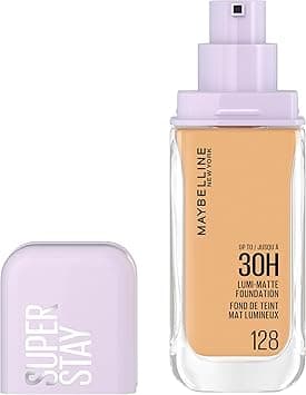 Maybelline New York, Super Stay Lumi-Matte Liquid Foundation, 30hr Longwear formula, Light as Air, Waterproof, Sweatproof, Luminous Matte Finish - 128 on Amazon.ae - Price Tracker