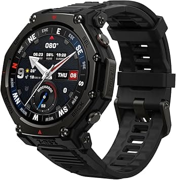 Amazfit T-Rex 3 Pro Outdoor Smart Watch 48mm Sapphire AMOLED Display, Ti Bezel, Dual Band GPS, Offline Maps, 25 Days Battery, Built-in Flashlight, 10 ATM, 180+ Sports Mode for Android & iPhone, Black on Amazon.sa - Price Tracker