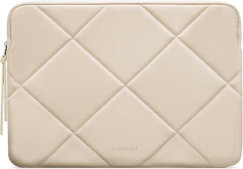 Comfyable Leather Laptop Sleeve 14 Inch Bag For Women Compatible for MacBook Pro 14 2021 & MacBook Air 13 M1 & MacBook Pro 13 Inch Case Cover, Beige on Amazon.ae - Price Tracker