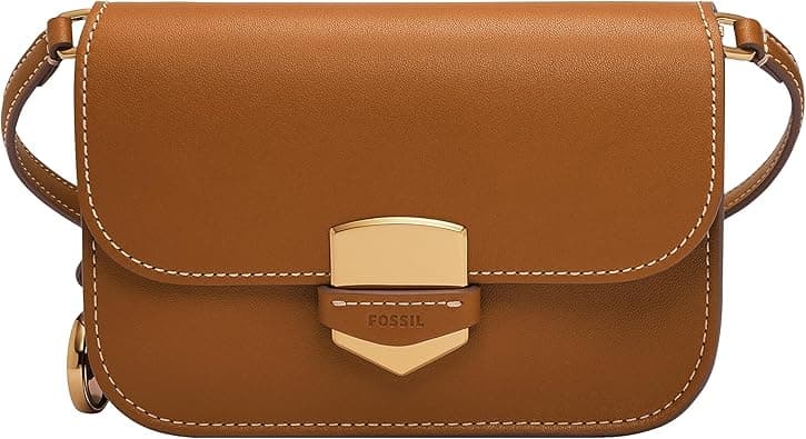 Fossil Women's Lennox Leather Large or Small Flap Crossbody Purse Handbag For Women on Amazon.ae - Price Tracker