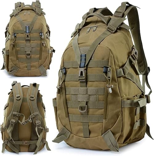 Military Tactical Backpack 35L Army 3 Day Assault Pack Molle Bag Waterproof Rucksacks for Outdoor Hiking Camping Trekking Hunting Traveling,School Bag for Boys على Amazon.ae - متتبع الأسعار