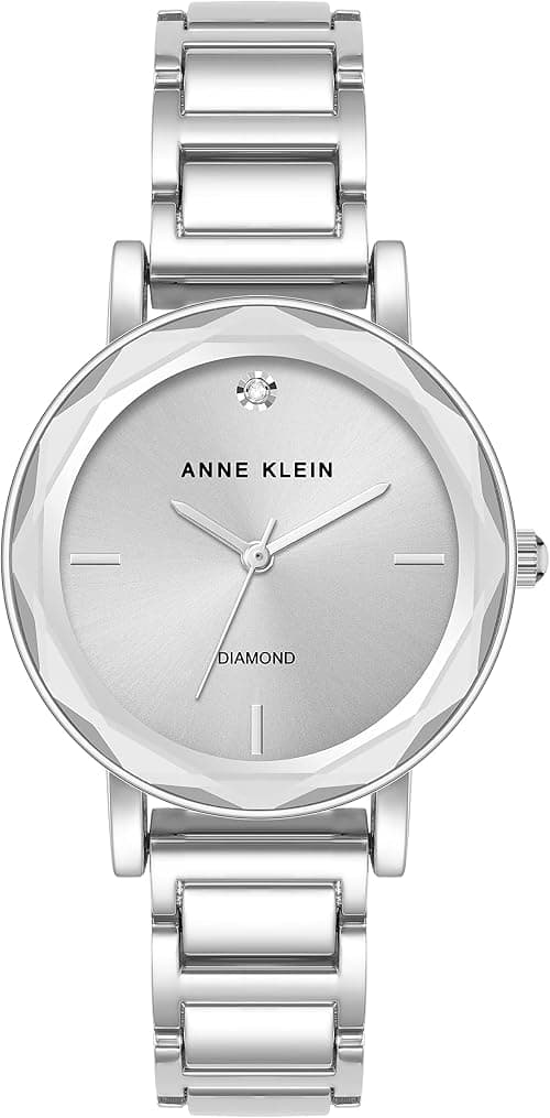 Anne Klein Women's Genuine Diamond Dial Bracelet Watch على Amazon.ae - متتبع الأسعار
