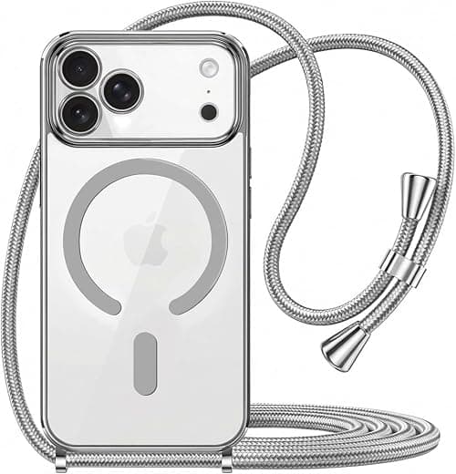 T Tersely for iPhone 17 Pro Soft TPU Case with Magnetic Adsorption Silver على Amazon.ae - متتبع الأسعار