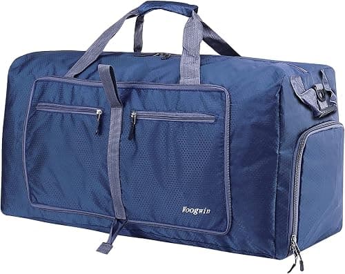 Woogwin Travel Duffel Bag Large Foldable Waterproof Overnight Bag for Beach Swim Bags Pool Sports Gym على أمازون - دليلك لأفضل العروض