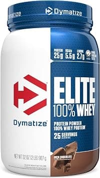 Dymatize Elite Whey Rich Chocolate 2Lb على Amazon.ae - متتبع الأسعار