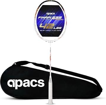 Apacs Finapi 232 Reborn (42 LBS Mega Tension, World's Toughest Frame) Power Series Badminton Racket | Made with 100% Japanese Ultra Graphite, Hyper-Tough Badminton Racquet with Full Cover on Amazon.ae - Price Tracker