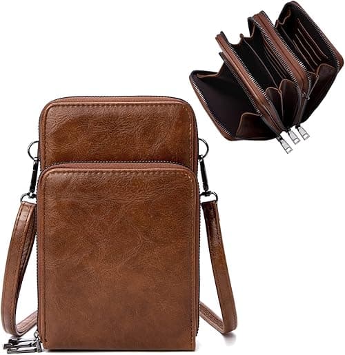 myfriday Small Crossbody Cell Phone Purse for Women, Mini Messenger Shoulder Handbag Wallet with Credit Card Slots on Amazon.ae - Price Tracker