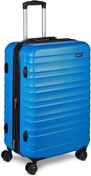 Amazon Basics Hardside Spinner Luggage-26 Inch (68cm), Material: ABS, Light Blue on Amazon.ae - Price Tracker